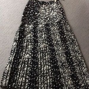 Gianni Versace wool black&white print skirt